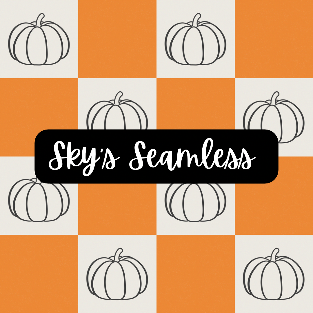 Orange Checkered Pumpkins