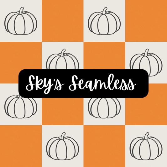 Orange Checkered Pumpkins