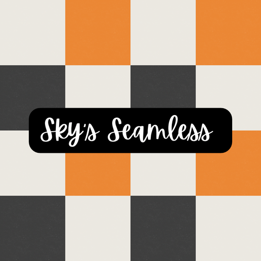 Orange & Black Checkered